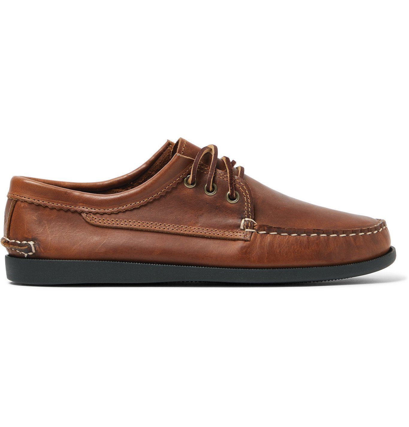 Quoddy Leather Boat Shoes Brown Quoddy