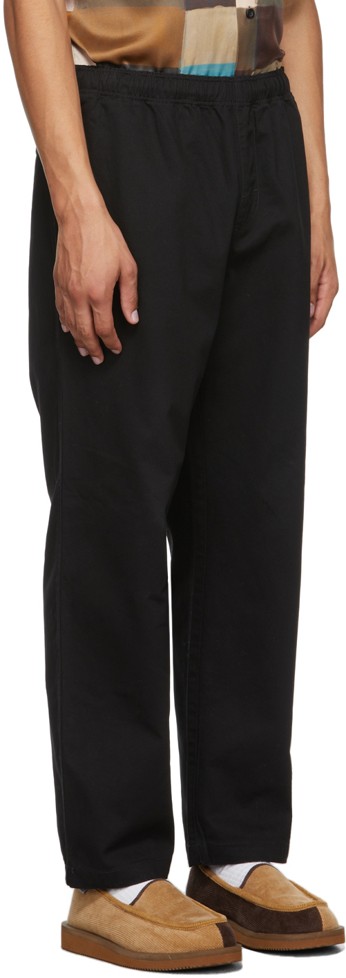 Stüssy Black Canvas Work Trousers Stussy