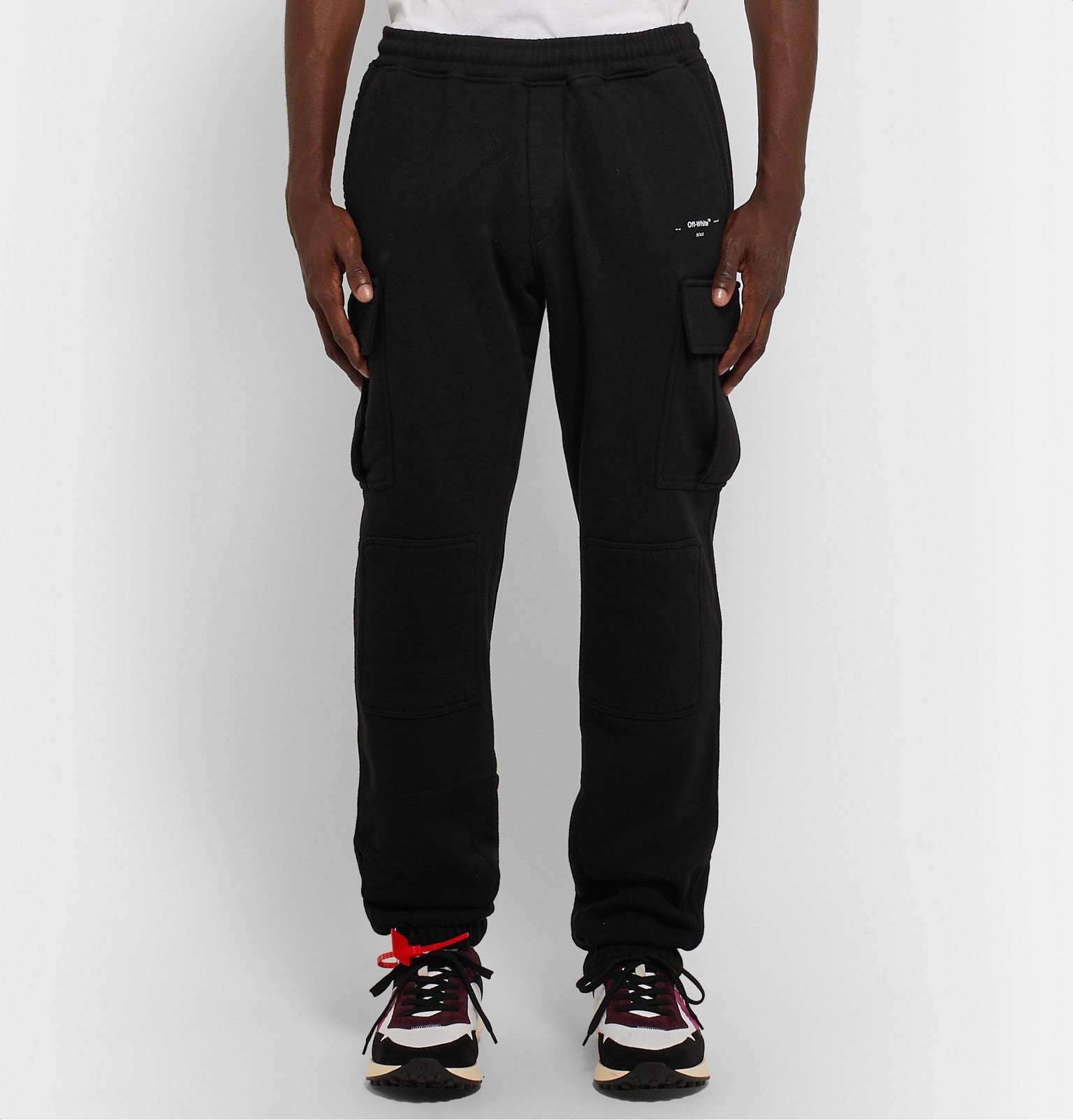 off white cargo sweatpants