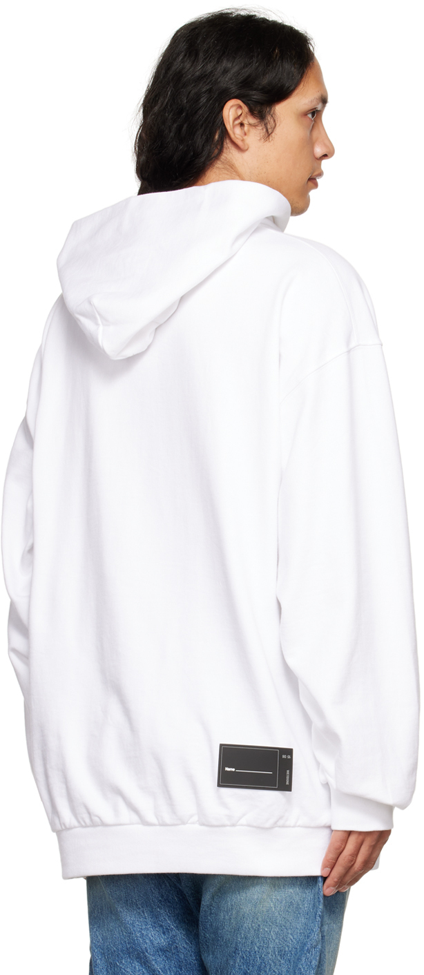 White printed hoodie mens Clearance