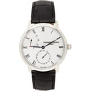 Frederique Constant Silver and Black Slimline Power Reserve Manufacture Watch