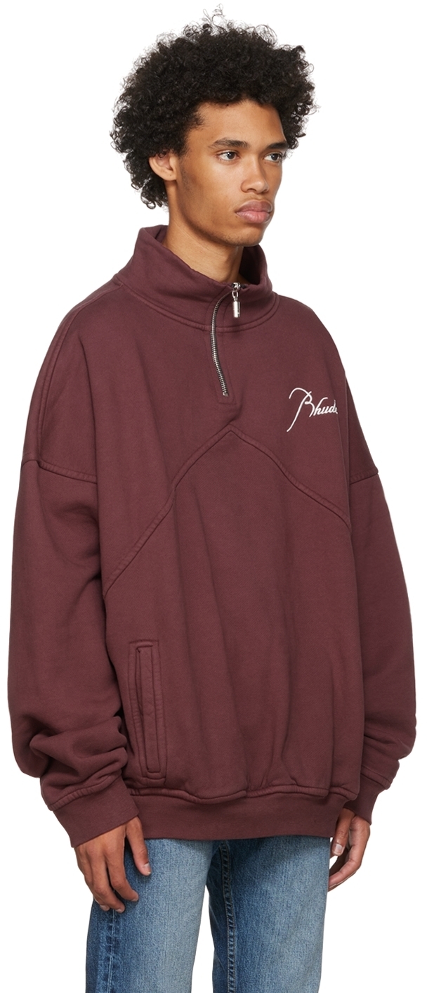rhude half zip
