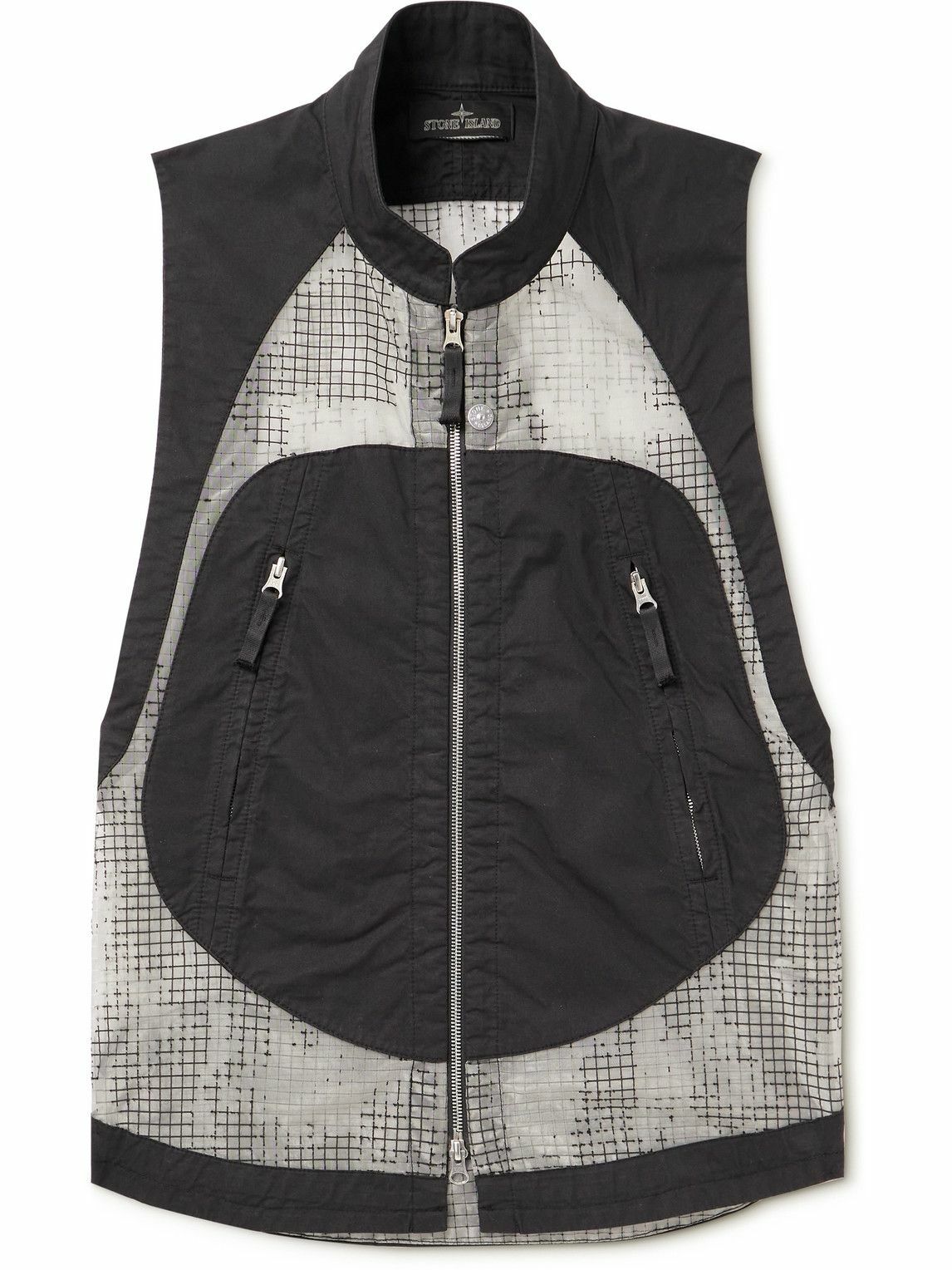 Stone Island Shadow Project - Ripstop-Panelled Cotton-Blend Twill Gilet ...