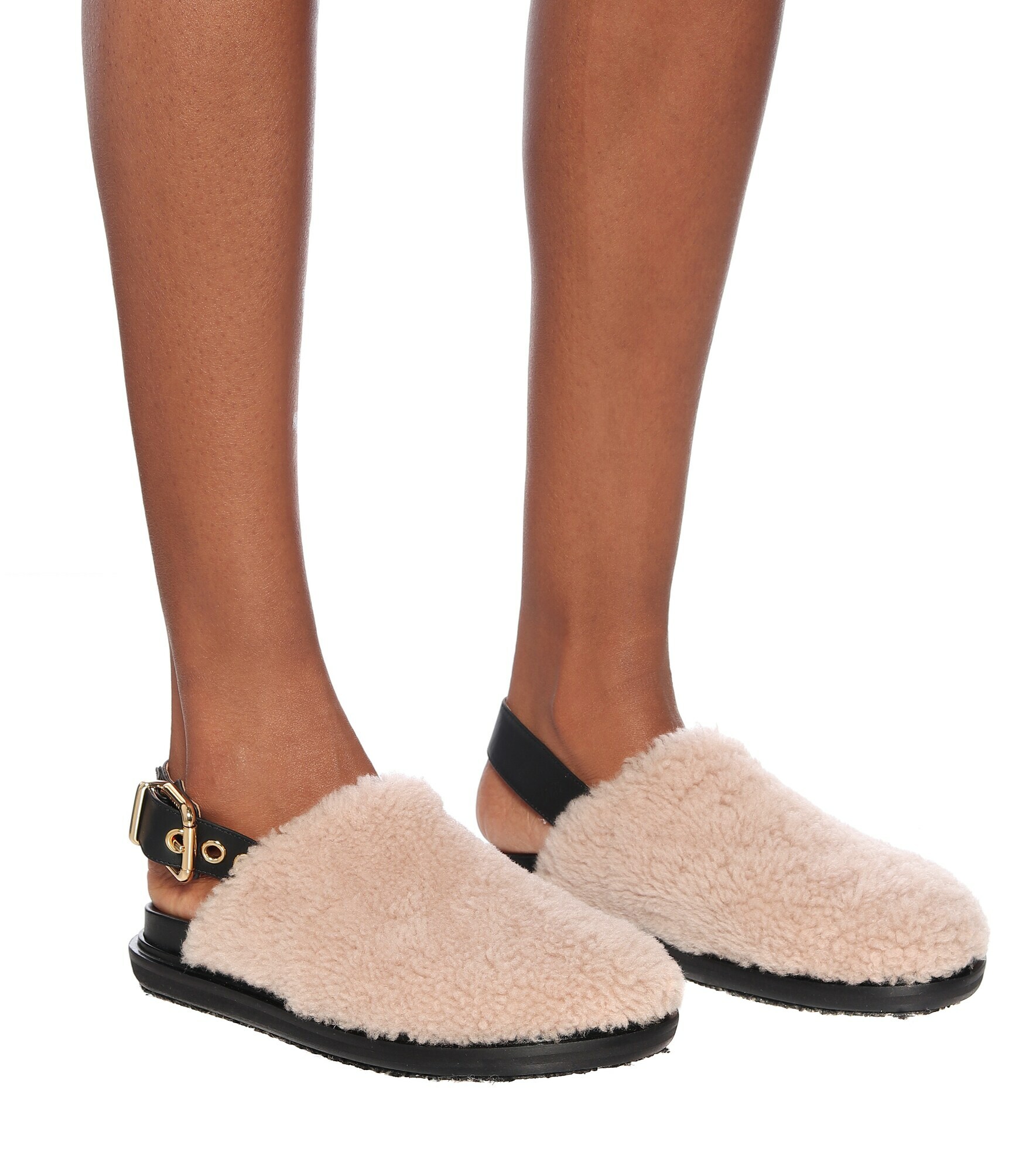 Marni Fussbett shearling slippers Marni