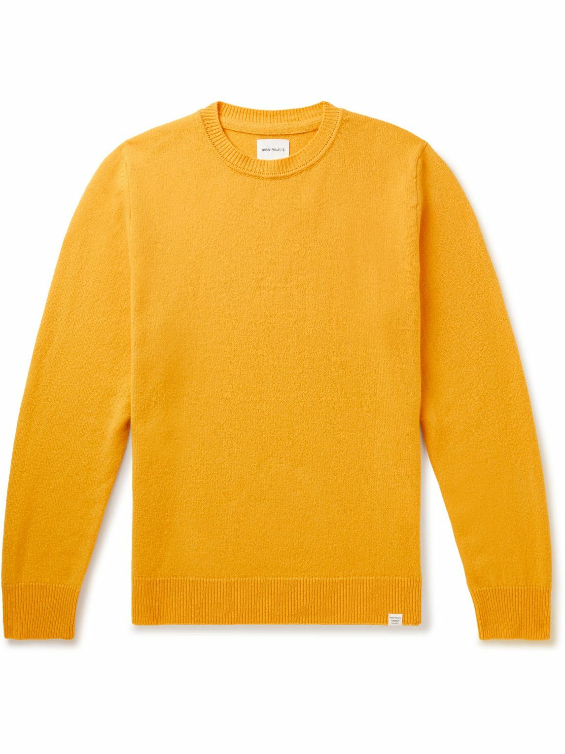 Norse Projects - Sigfred Brushed-Wool Sweater - Yellow Norse Projects