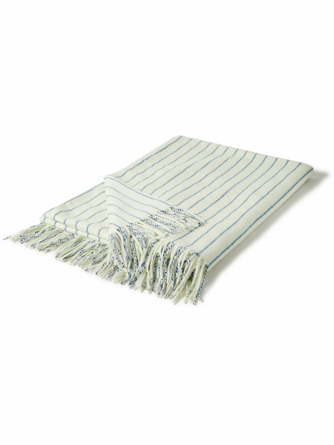 Loro Piana - Fringed Striped Cashmere Blanket Loro Piana