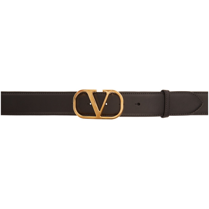 Valentino Black Valentino Garavani Logo Belt Valentino Garavani