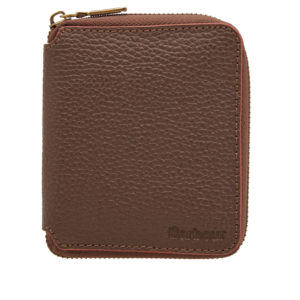 Barbour Grain Leather Zip Wallet