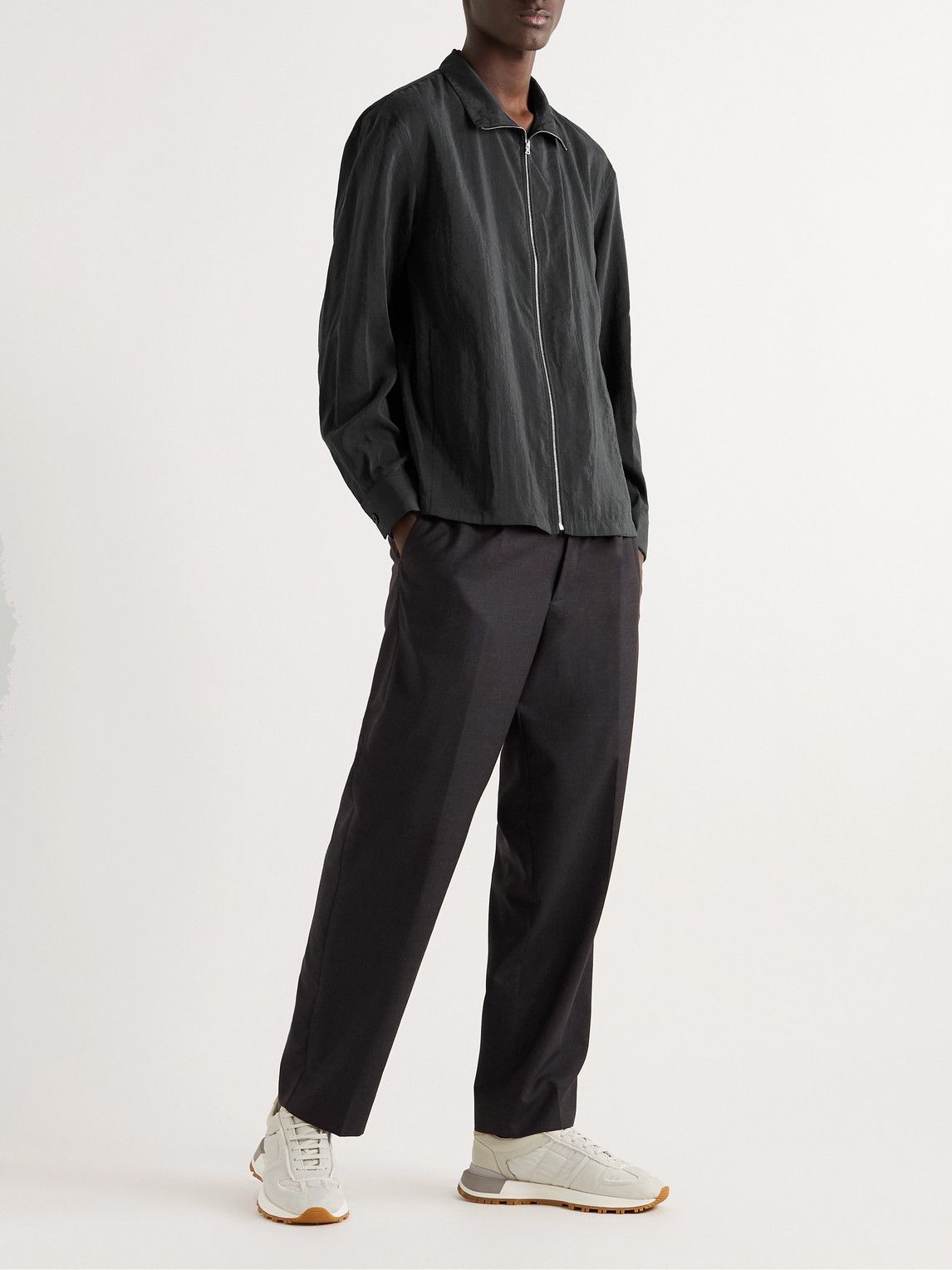 Lemaire - Silk-Blend Blouson Jacket - Gray Lemaire