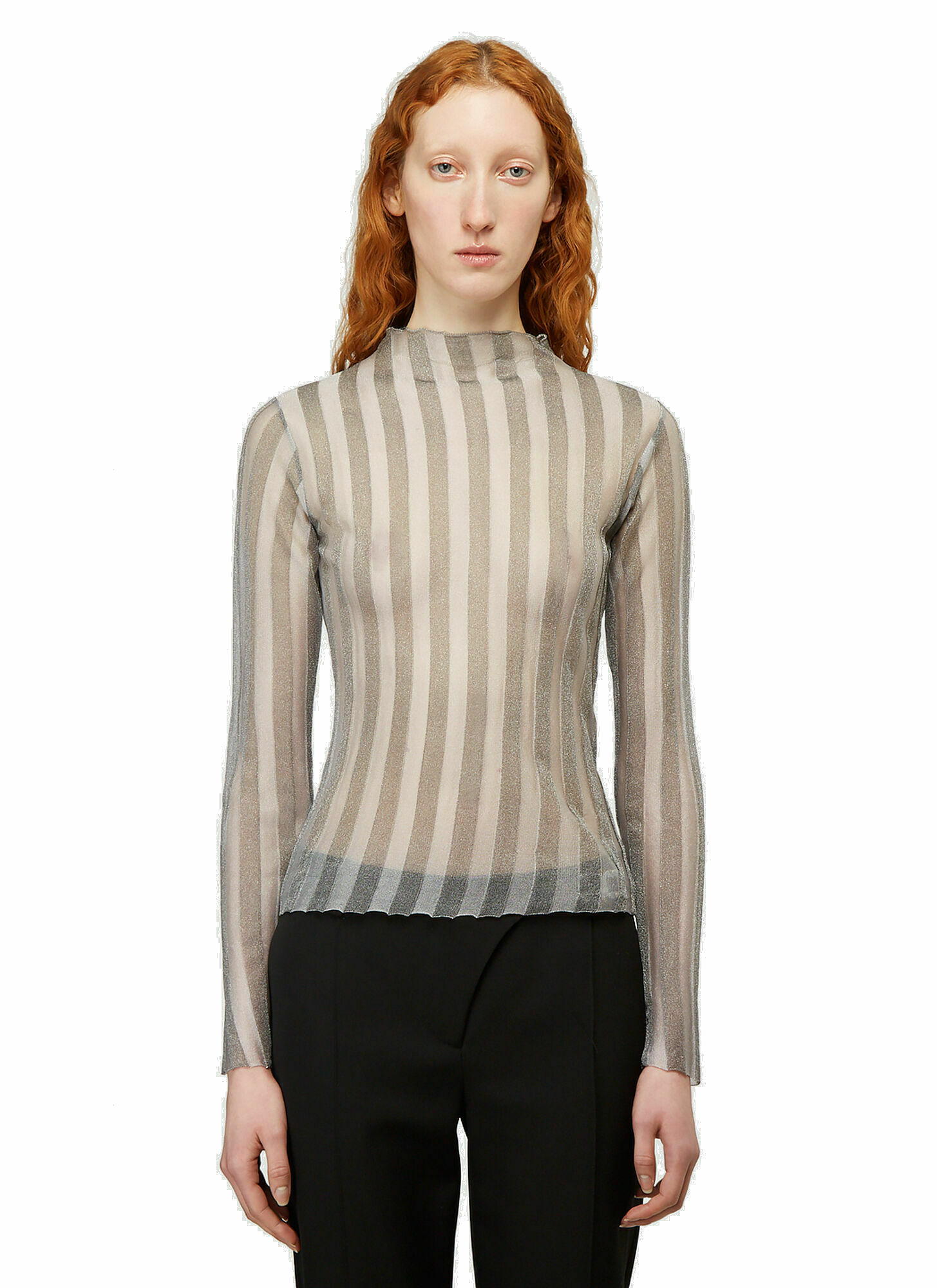 Photo: Seismic Ribbed Top in Grey