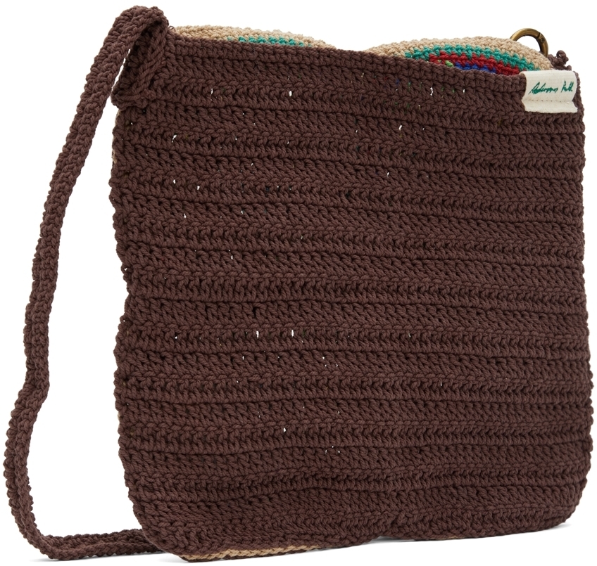 Andersson Bell Brown Hand Crochet Square Bag Andersson Bell
