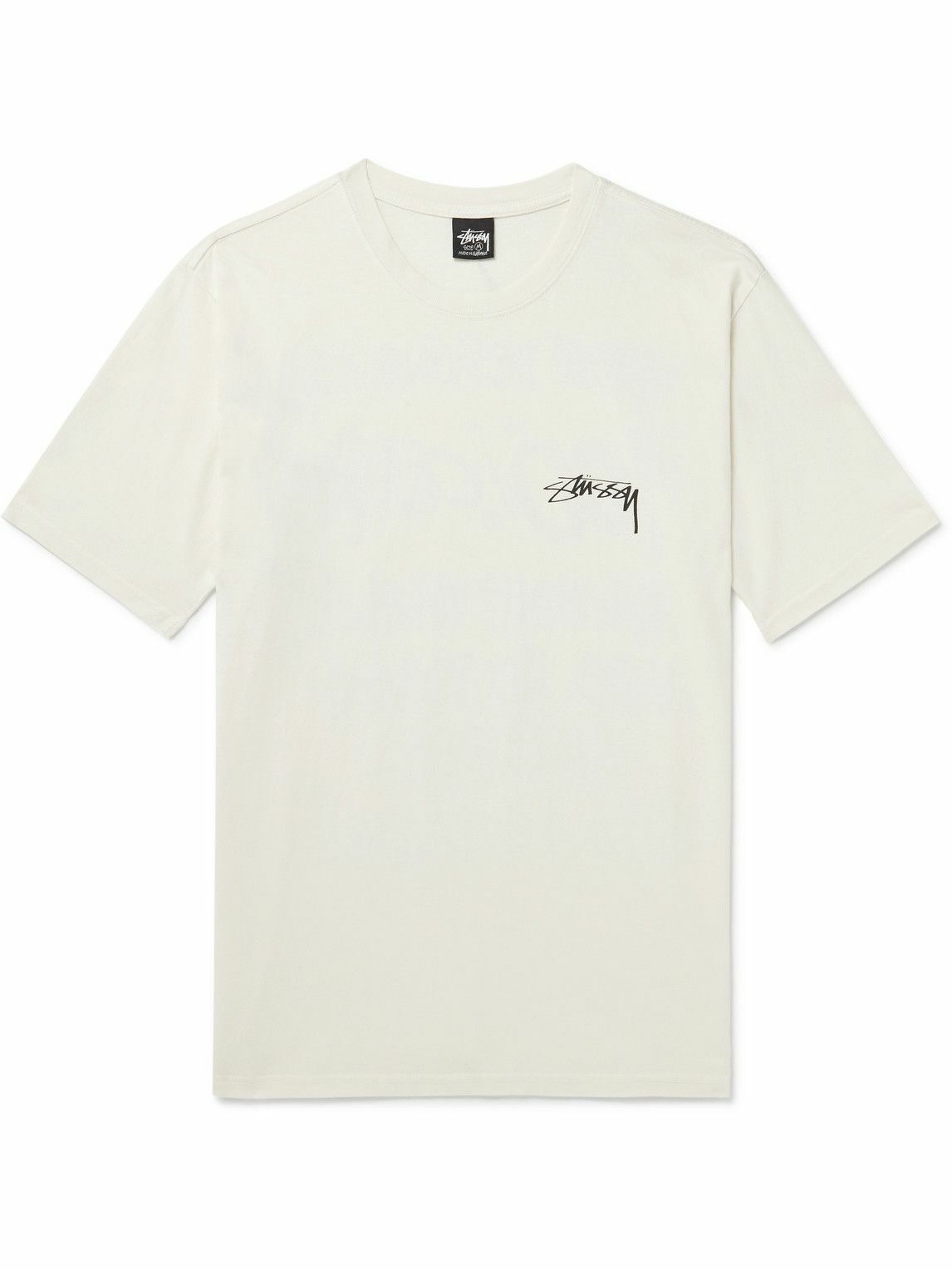 Stussy - Logo-Print Cotton-Jersey T-Shirt - White Stussy