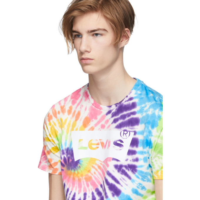 Levis Multicolor Tie-Dye Housemark T-Shirt Levis