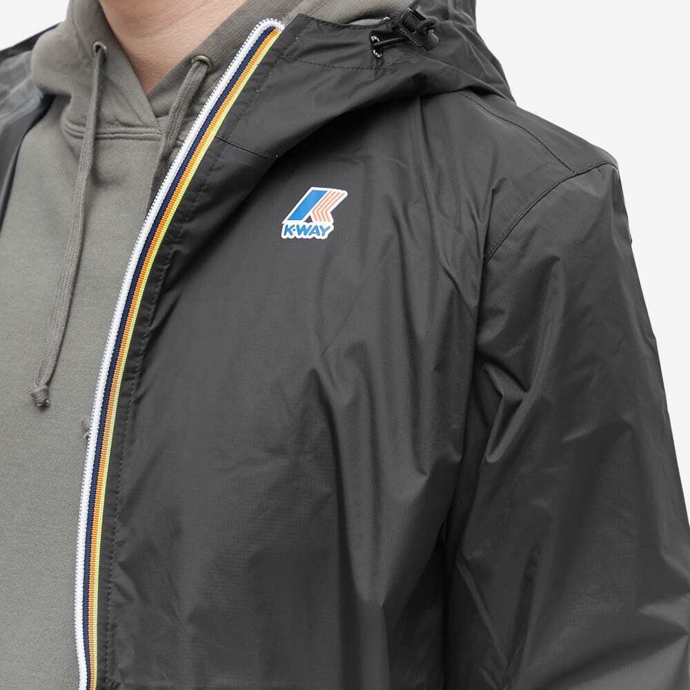 KWay Men's Le Vrai 3.0 Claude Packable Zip Jacket in Black Unico Kway