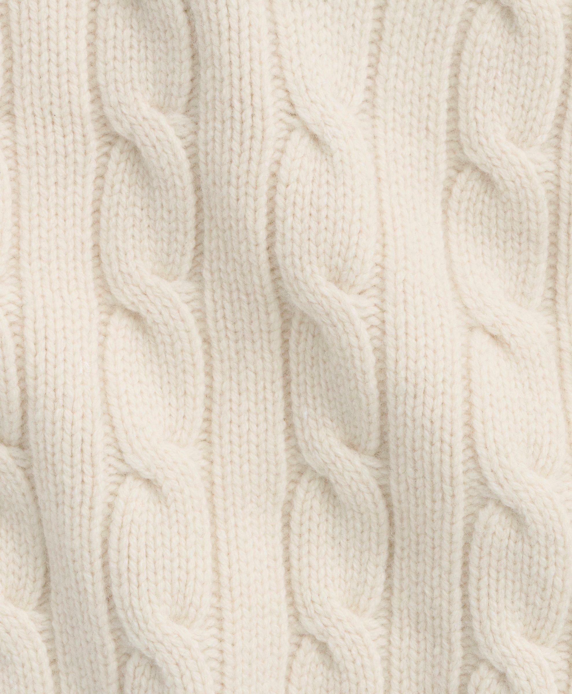 Brooks Brothers Men's Merino Wool Cashmere Tennis Sweater | Cream