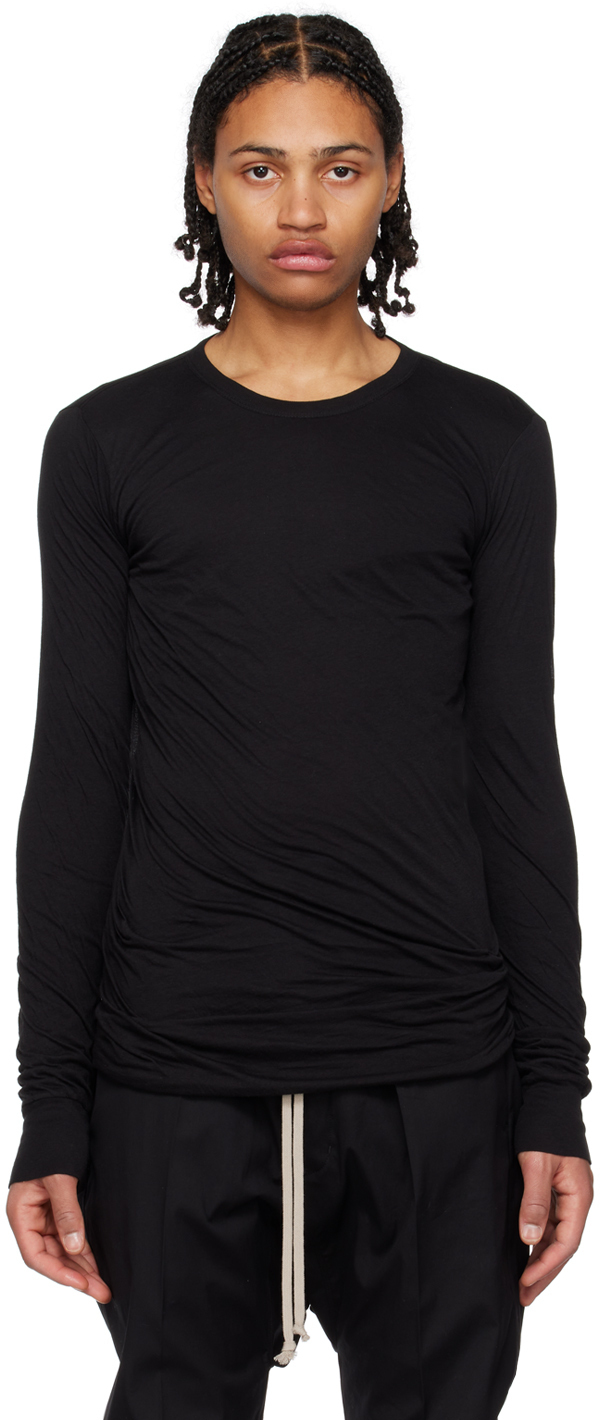Photo: Rick Owens Black Double Long Sleeve T-Shirt