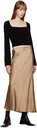 Reformation Brown Layla Midi Skirt