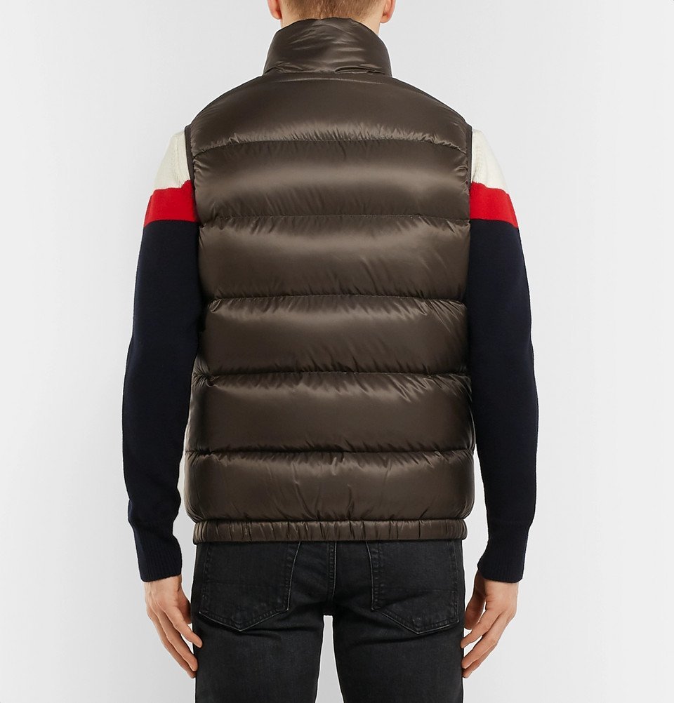 Moncler - Tib Slim-Fit Quilted Shell Down Gilet - Green Moncler