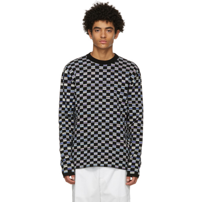 Marni Black Ombre Check Sweater Marni