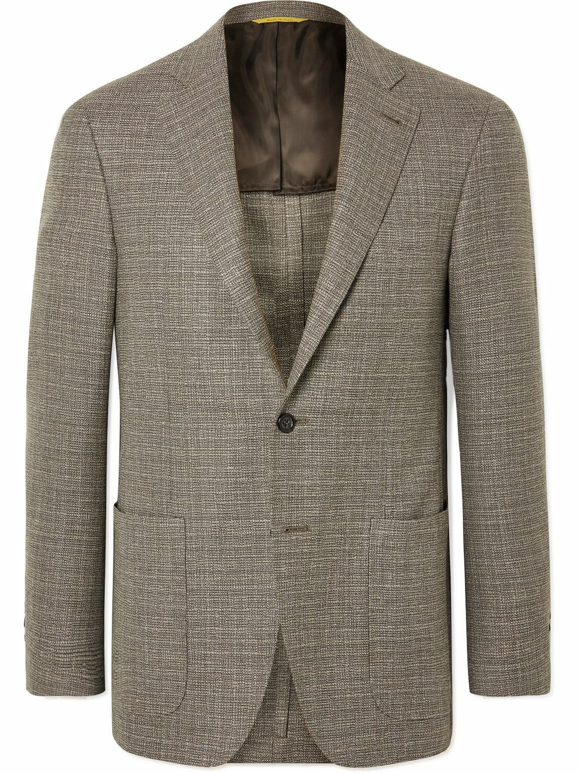 Canali - Basketweave Wool Blazer - Neutrals Canali