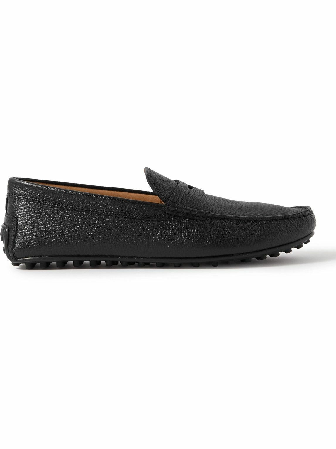 Tod's - City Gommino Cross-Grain Leather Penny Loafers - Black Tod's