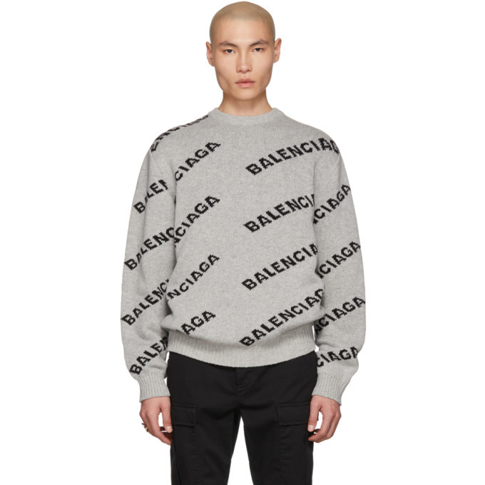 balenciaga grey sweater