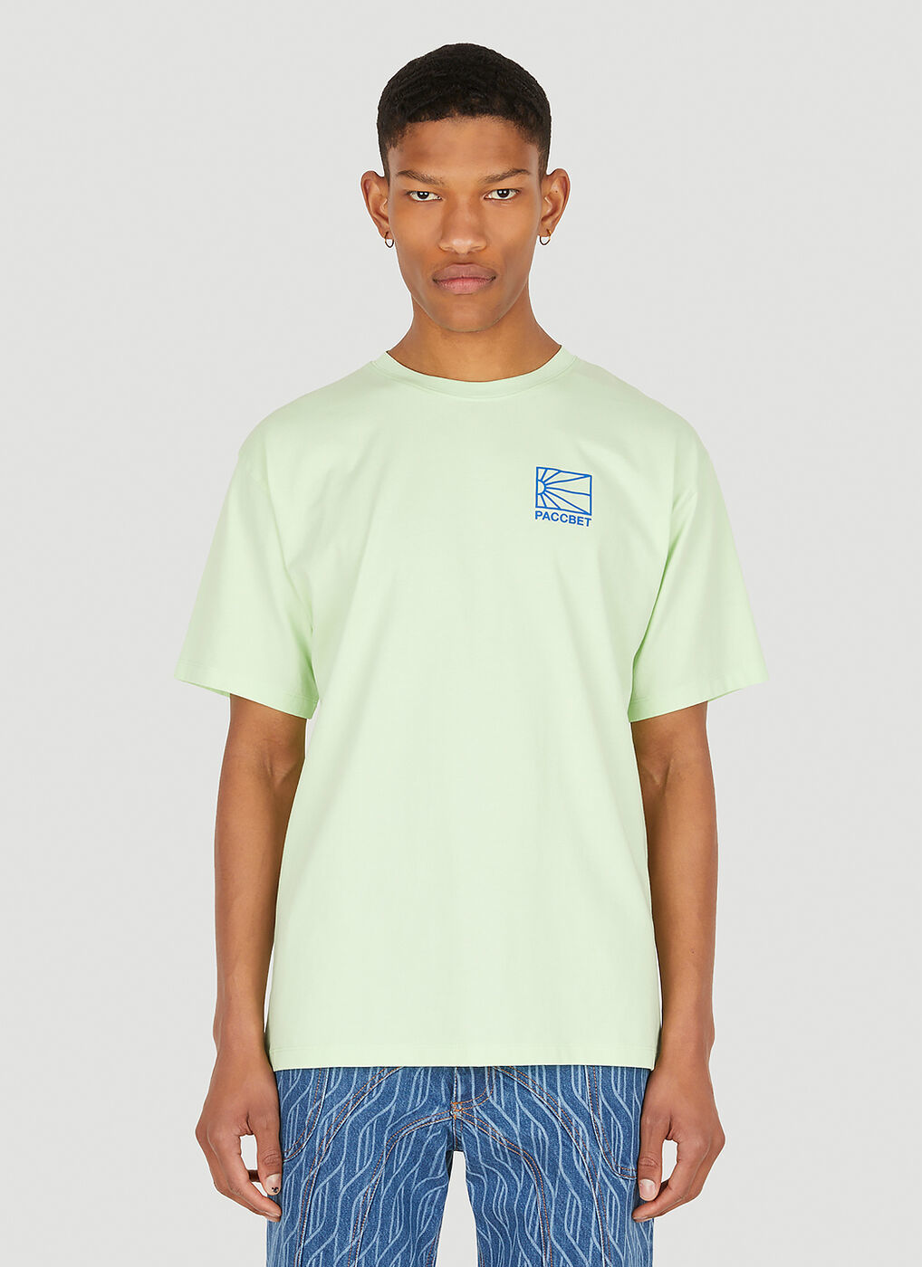 Logo Print T-Shirt in Green