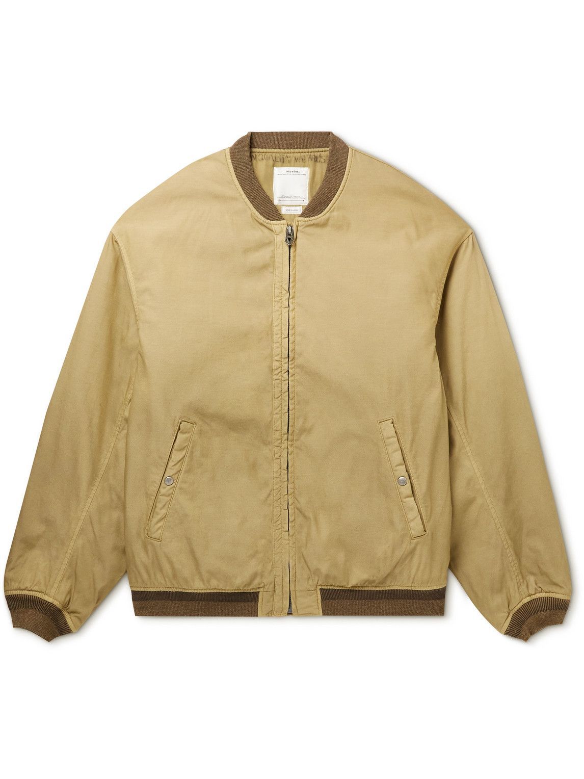 nylon blend bomber jacket