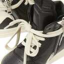 Rick Owens Men's BabyGeo Toddler Sneakers in Black/Milk