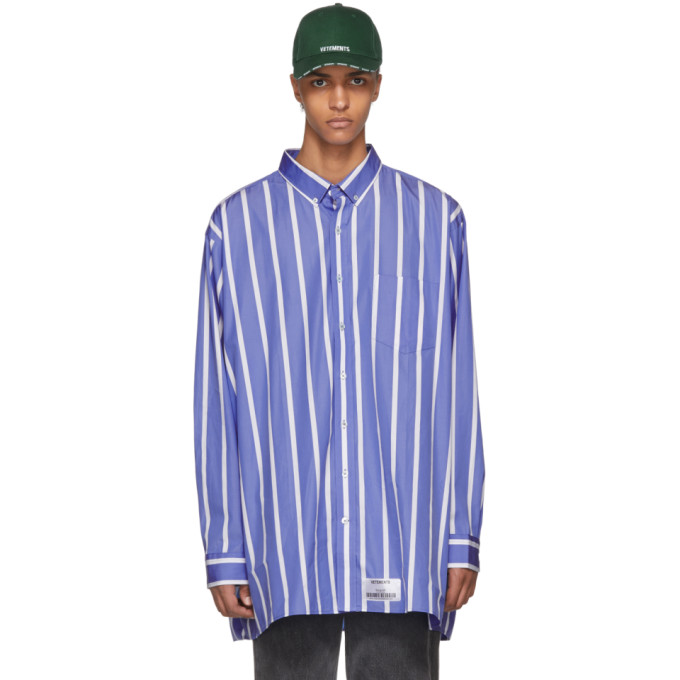 vetements blue shirt