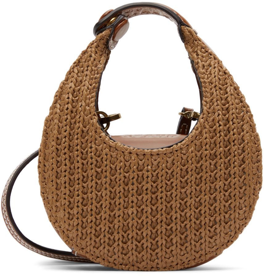 staud moon bag tan