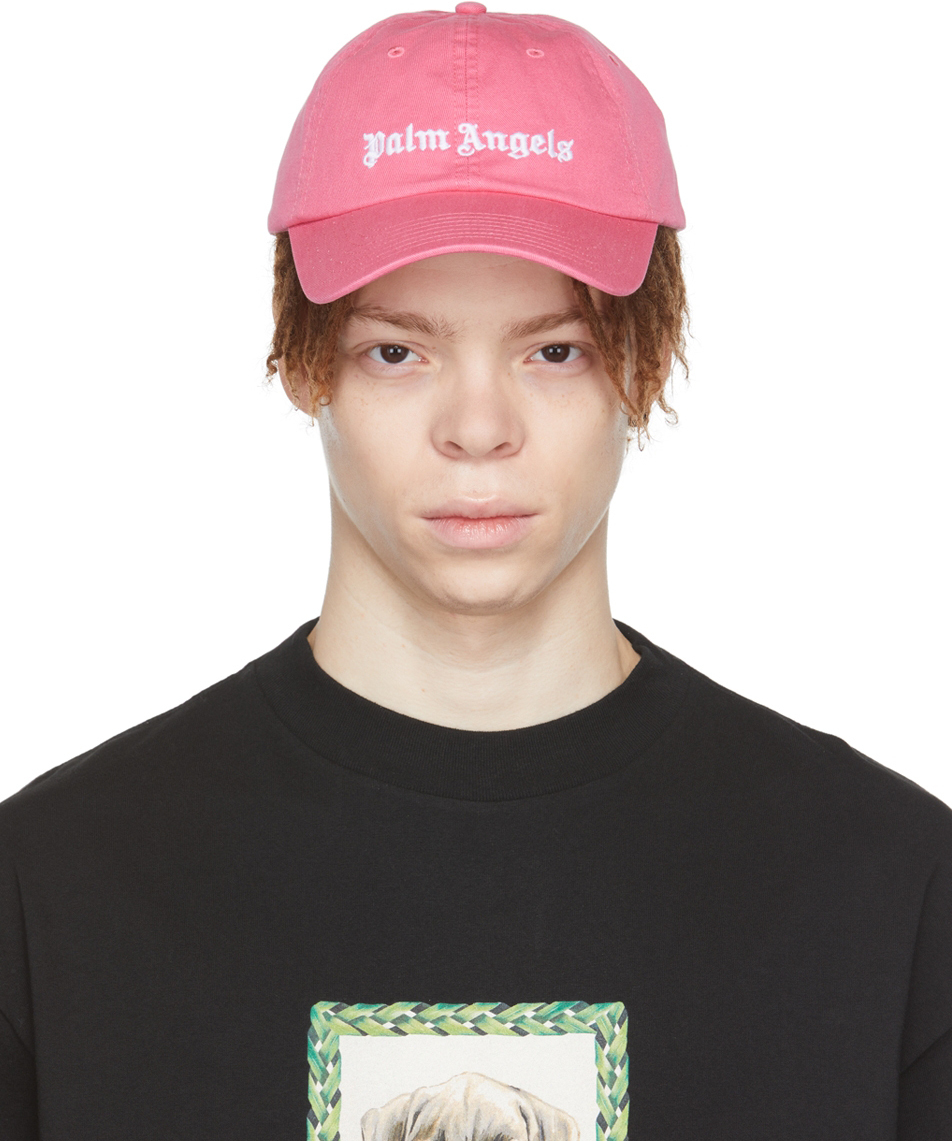 Palm Angels Pink Logo Cap Palm Angels