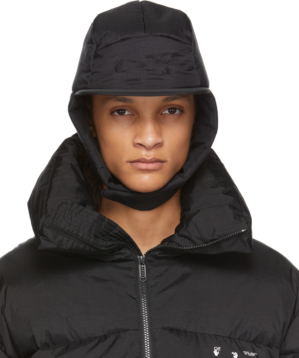 OffWhite Black Logo Balaclava Cap OffWhite
