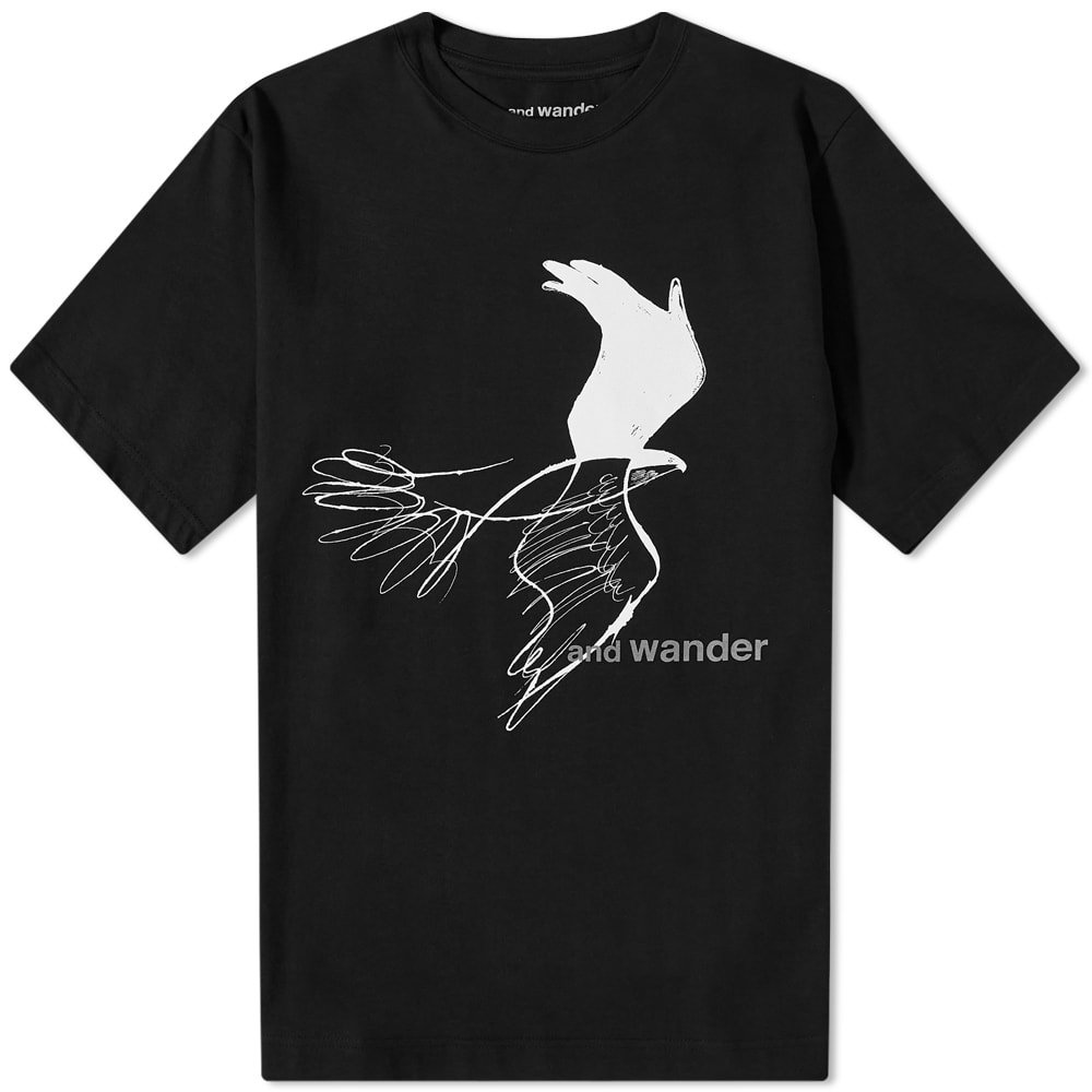 And Wander Bird Print Tee And Wander