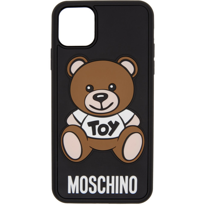 Moschino Black Toy Bear Iphone 11 Pro Max Case Moschino