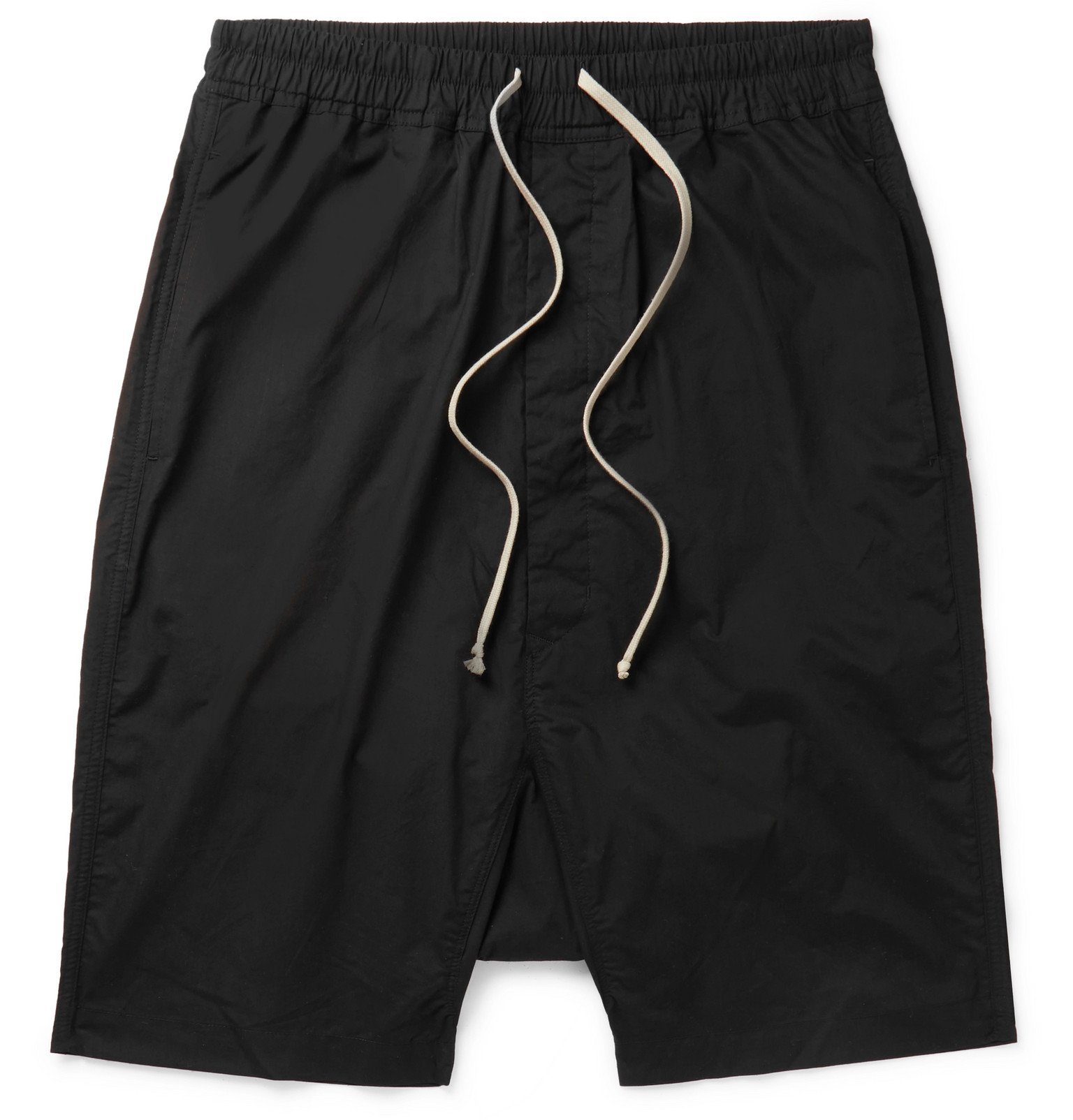 Rick Owens - Pods Cotton-Poplin Drawstring Shorts - Black Rick Owens