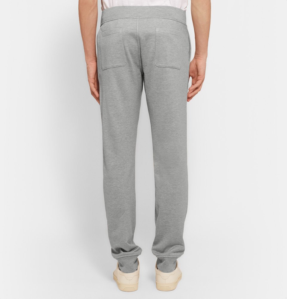 Berluti - Cotton and Silk-Blend Sweatpants - Men - Gray Berluti