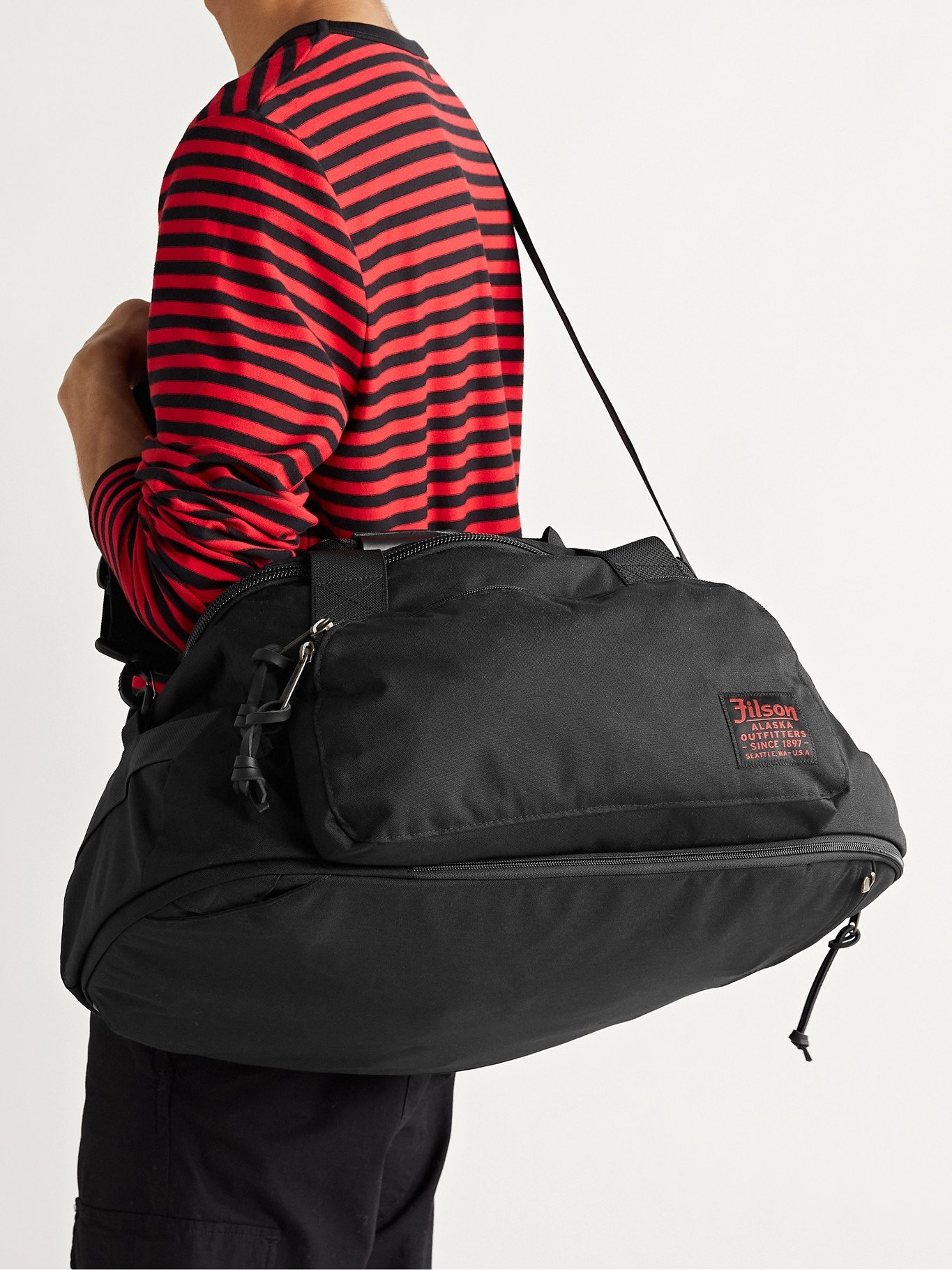 FILSON - Leather-Trimmed Nylon Duffle 