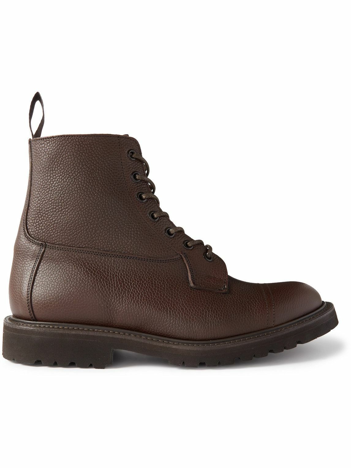 Photo: Tricker's - Grassmere Pebble-Grain Leather Boots - Brown
