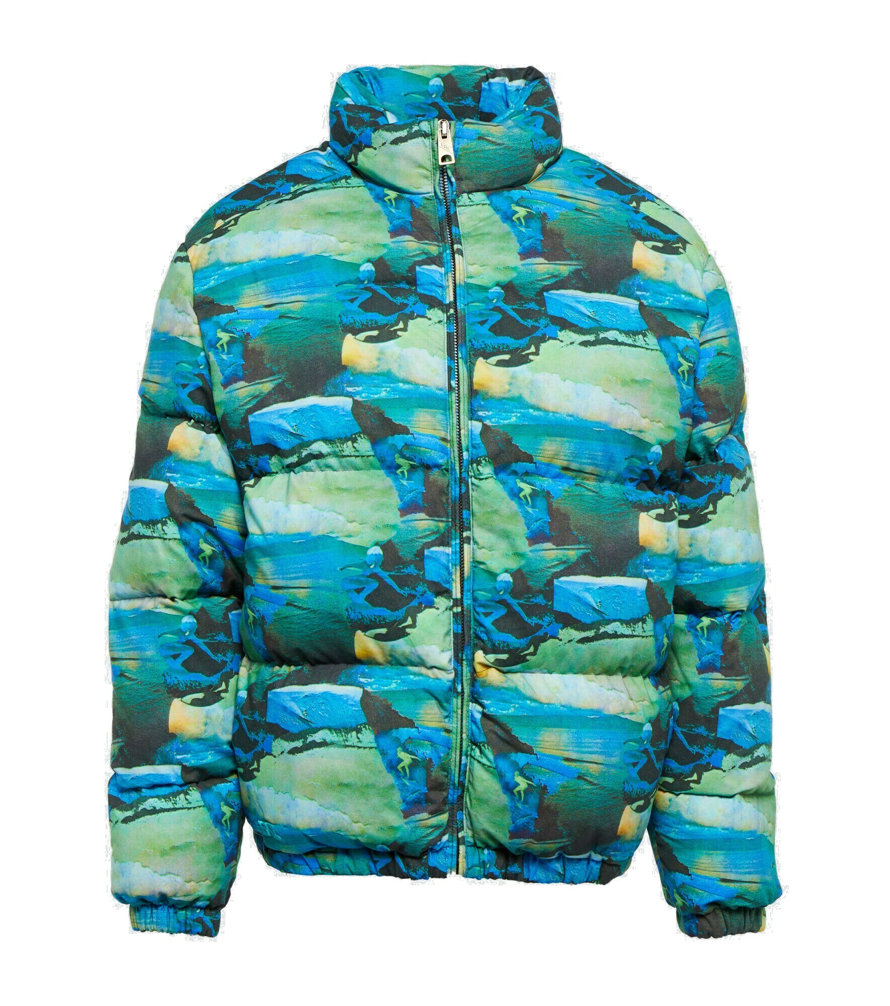 ERL - Quilted printed down jacket ERL