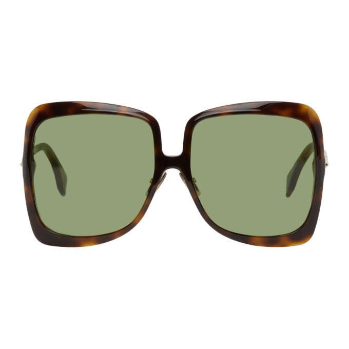 tortoiseshell square sunglasses