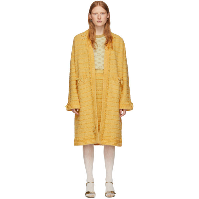 gucci yellow coat