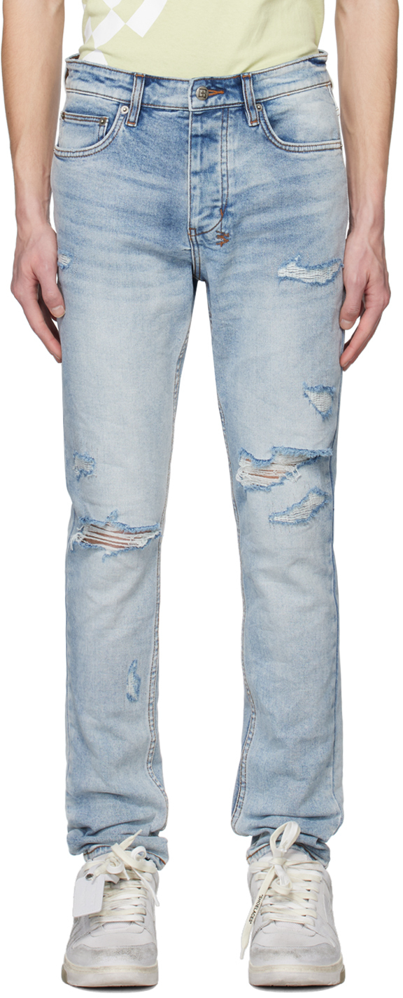 Ksubi Blue Chitch Ghosted Jeans Ksubi