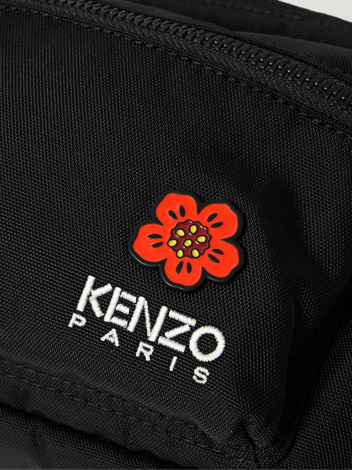 KENZO Crest Appliquéd LogoEmbroidered Canvas Belt Bag Kenzo