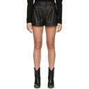 Isabel Marant Etoile Black Leather Abot Shorts