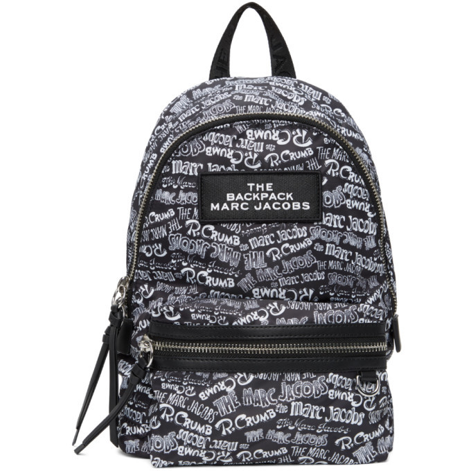 Marc Jacobs Black Robert Crumb Edition Medium Backpack Marc Jacobs