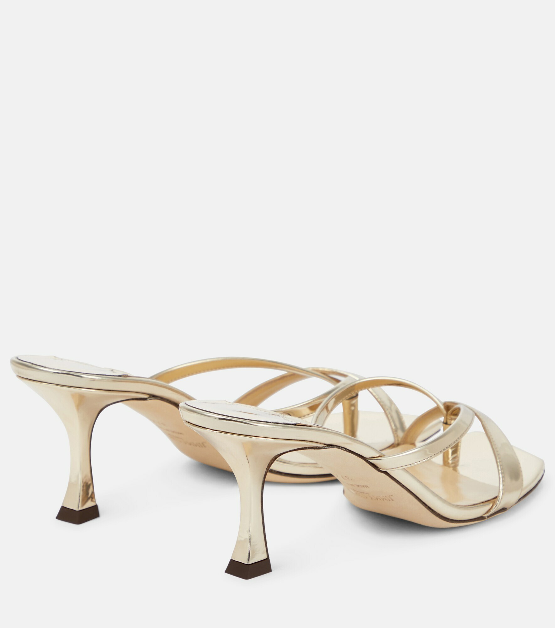 Jimmy Choo - Maelie 70 metallic leather thong sandals Jimmy Choo