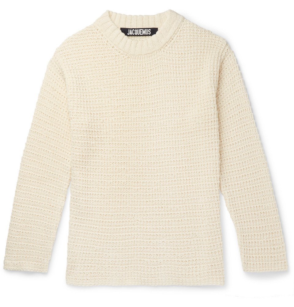 Jacquemus - Pablo Linen and Cotton-Blend Sweater - Beige Jacquemus