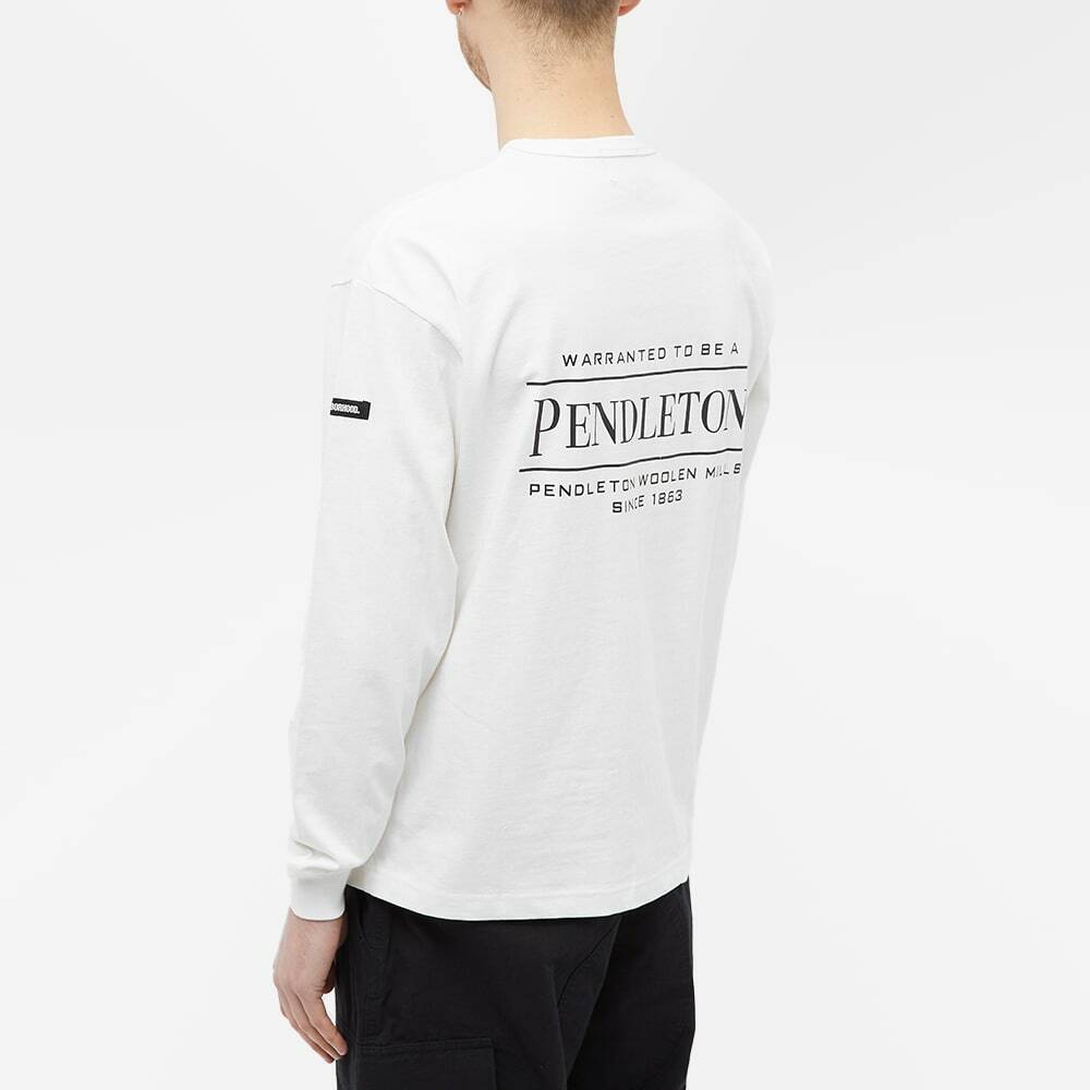 Neighborhood X Pendleton Long Sleeve T-Shirt in White Neighborhood