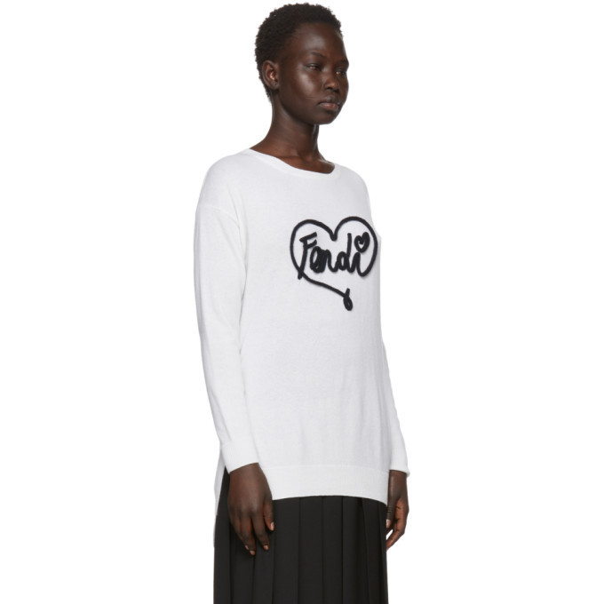 fendi heart sweater